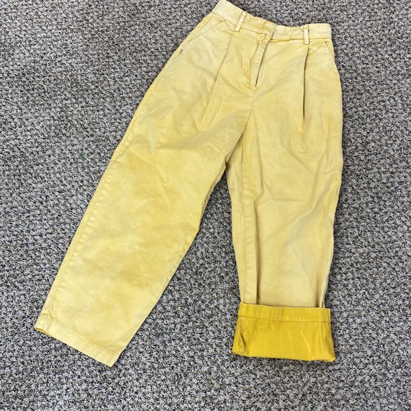 UO BDG Dani High-Waisted Yellow Chino Pant - Picture 4 of 11
